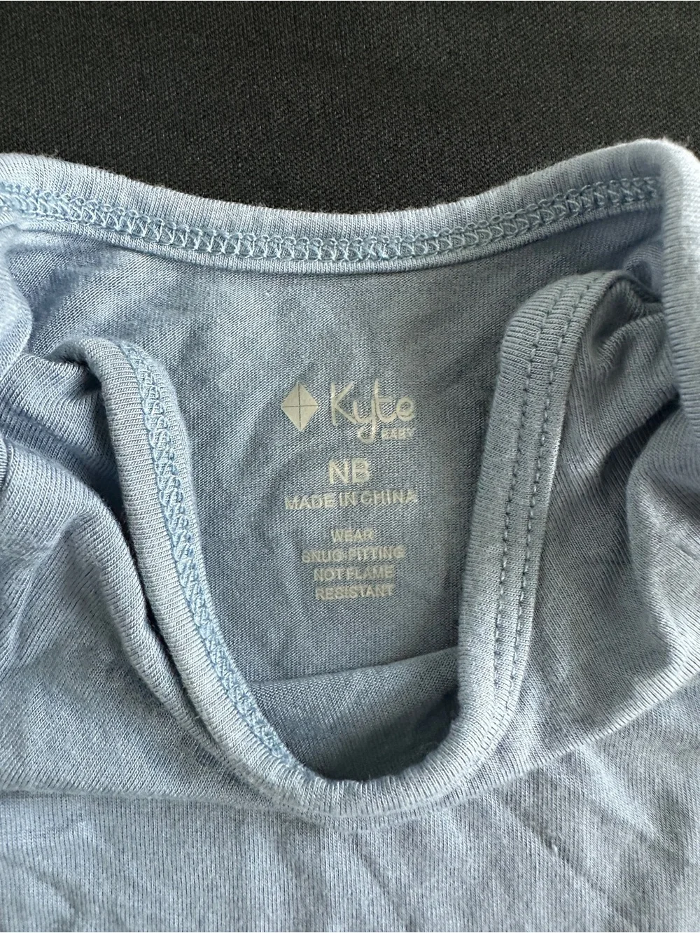 Kyte BABY Light Blue Short-Sleeve One-Piece Bodysuit